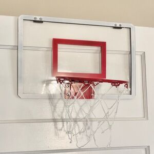 Basketball hoop over door